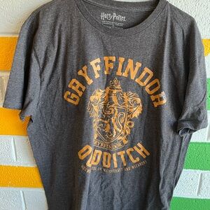 Harry Potter Grey Gryffindor Quidditch Tee